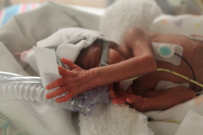 Michaela's not ready for her close-up yet.