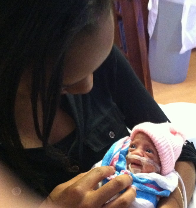 Poor Michaela reacting to her mom's singing