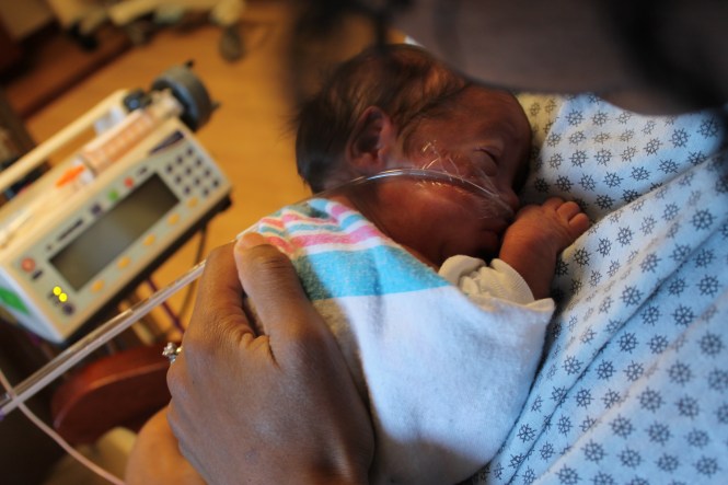 Max just before he lost his oxygen support