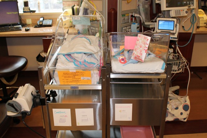 Superbabies in their 'big kid' cribs